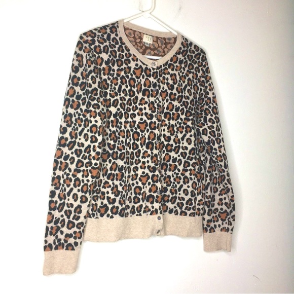a new day brown & black leopard cardigan sweater XXL - Picture 2 of 7